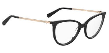 Premium Women Moschino Love Model Eyeglasses: MOL588 - Black(2)- SpecSMART Eye Clinic (Diagonal View)